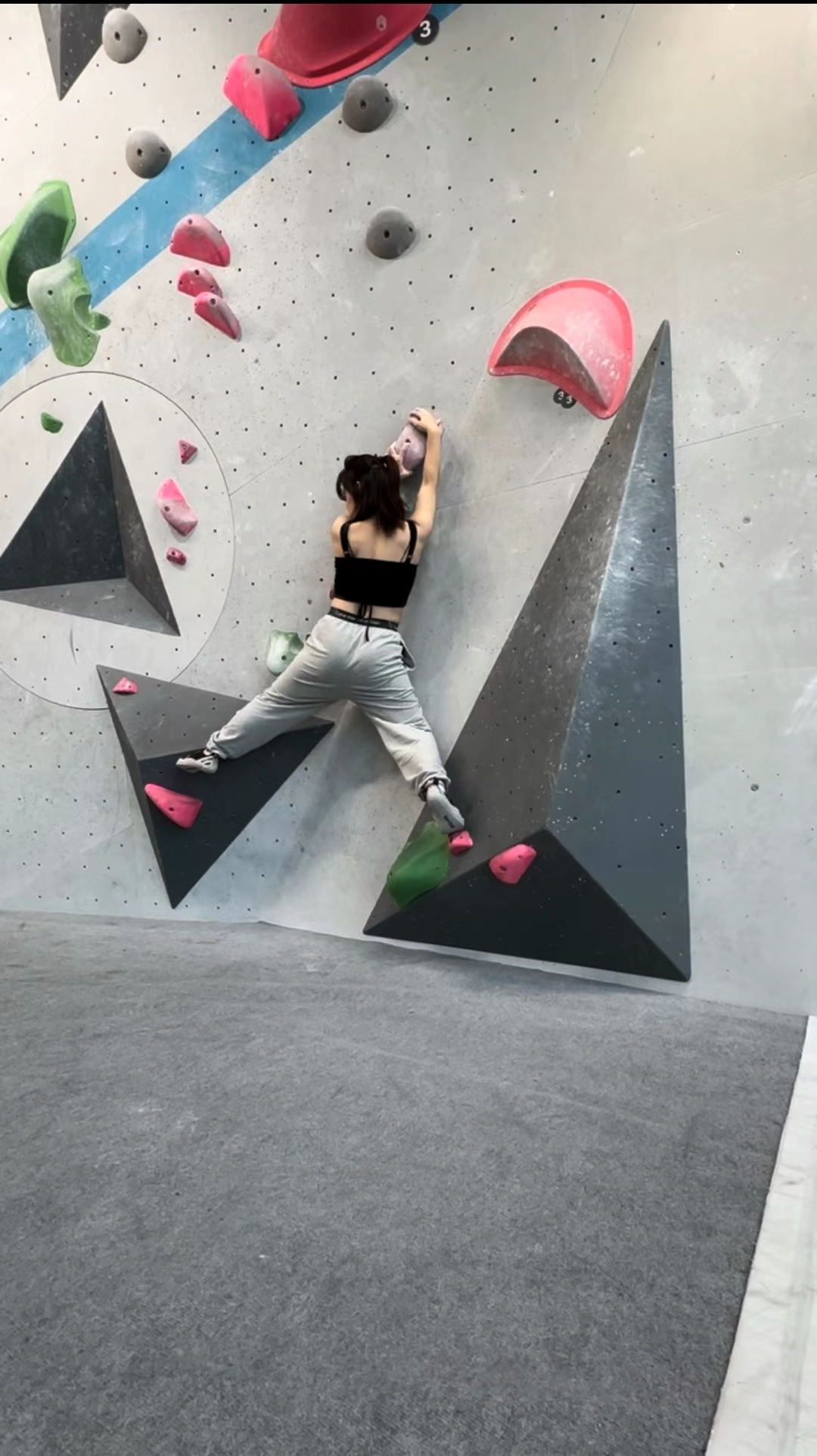 Indoor rock climbing